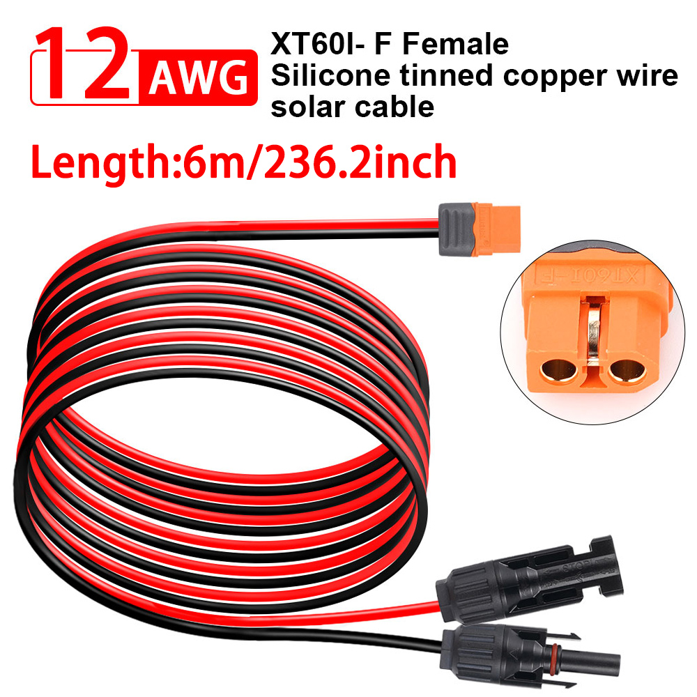 Ipex Connector - 1/2/3/6M XT60 12AWG XT60i-F Female Head
