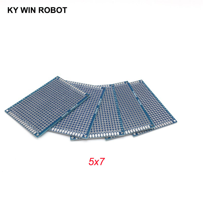 Pcb Prototyping Board - 5pcs 5x7cm 50x70 mm Blue Double