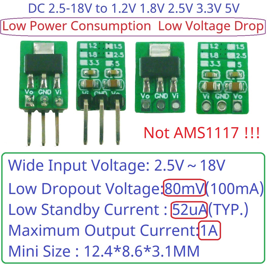 AMS1117 7805 Compatible LDO Mo - Ams1117 Module ulasan dan harga