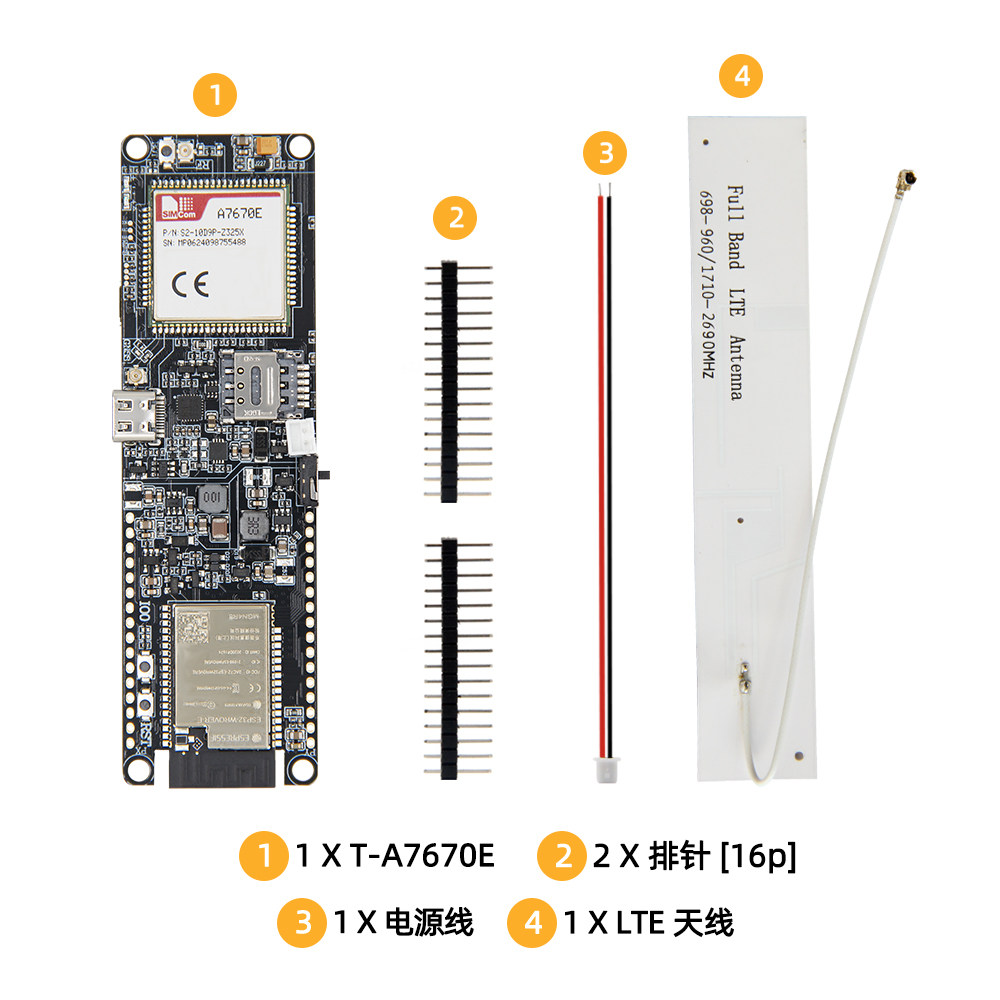 LILYGO T-A7670E ESP32 Module,  - Esp32 Battery Holder Lipo ulasan dan harga