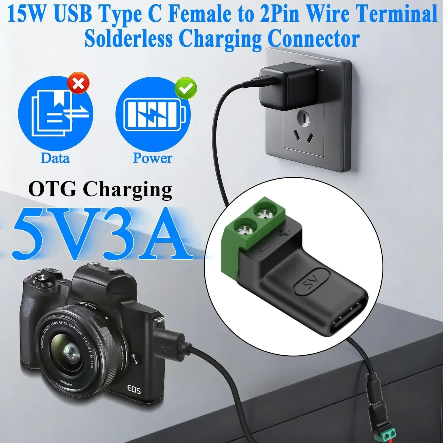 1-4Pcs Solderless Plug USB C t - Screw Terminal Block ulasan dan harga